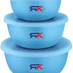 DEXTER Stainless Steel Inner Euro Bowl Set with Plastic Outer Body – Pack of 3 (600ML, 800ML, 1300ML) | Airtight, BPA-Free, Leak-Proof, Food Storage Containers | Blue-image-17