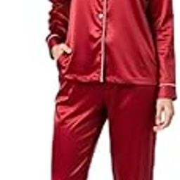 Women's Red Loungewear Set – Ultra-Soft, Striking Sleep Style-image-47