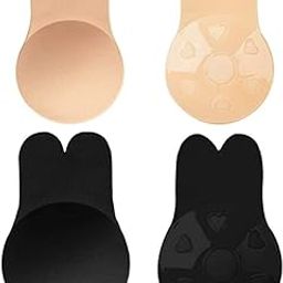 2 Pairs, Adhesive Silicone Nipple Covers for Womens Reusable, Sticky Breast Pasties Petals-image-96