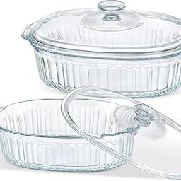 PrimeWorld 1 Litre Glass Casserole Baking Dish, Set of 2 Casseroles with Glass Lids,Oven Safe Cookware for Baking, Roasting, Serving, and Storing-20