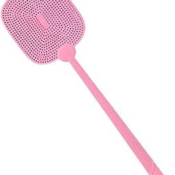 MYADDICTION Fly Swatter Handheld Lightweight with Long Handle for Bedroom Indoor Camping Pink-image-30