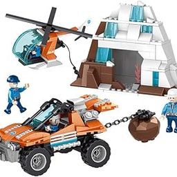 DD WORLD 2-in-1 Helicopter & SUV Building Blocks Set | 378 Pcs STEM Educational Construction Toy Kit for Kids Age 6+ | Creative Adventure Play with Colorful Bricks-image-89