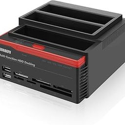 Microware 2.5/3.5 SATA IDE HDD Docking Station Clone USB 2 ports USB 3.0 Hub MS/M2/XD/CF/SD/TF Card Reader-image-44