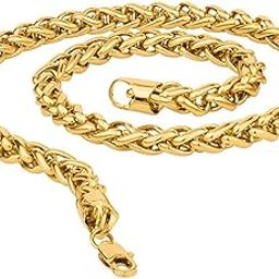 Golden Chain For Men Fabulous Gold Plated Brass Golden Necklace Chain For Men Boys Stylish Chains Mens Jewellery-image-60