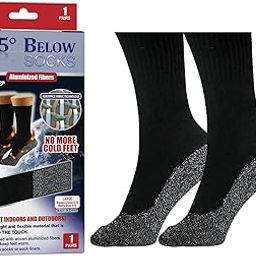Ubervia Foot Warmers - 1 Pair of Aluminized Fibers Heating Socks Foot Warmers for Men Women Outdoor Skiing Camping Hiking FANGKAI-image-5