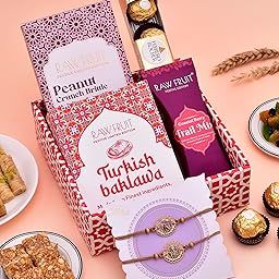 Hyperfoods® Rakhi Hamper For Brother Rakhi For Brother Set Of 2 Rakhi Gift Hamper Rakhi Combo Set Of 2 Rakhi Gift For Brother Rakhi For Brother With Gift Chikki Chocolate Nuts Bar Rakhi Set Of 2-image-36