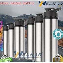 Stainless Steel Water Bottle 950 ml Each Set of 6 Silver | Gym Bottle | Home | Kitchen | Hiking | Treking Bottle | Travel Bottle (P|Design - 916for Home 821 Kitchen-image-75