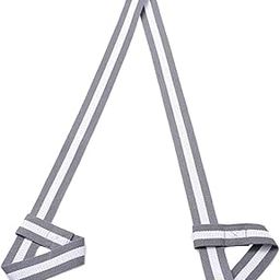 CALANDIS™ Cotton Yoga Mat Strap Pilates Mat Carrier Fitness Stretchy Loop Grey White | Mat Carriers & Bags | Yoga & Pilates | Fitness, Running & Yoga-image-30