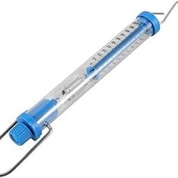 CIYODO Dynamometer Hanging Tube Spring Scales Force Scale Hanging Spring Scale Force Balance Scale Tubular Spring Scale Spring Scale for Experiment Spring Balance Scale Iron-12
