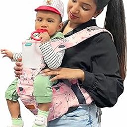 Motherly Baby Carrier for 0 to 3 Year Baby – Adjustable Hands Free 6-in-1 Baby Carrier with Detachable Hip Seat | baby carrier for new born | Toddler Carrier with Head Support & Buckle Strap for Hiking & Everyday Use (Light Pink Doll)-image-29
