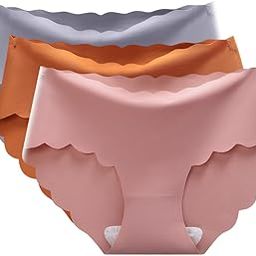 Women's Daily Use Panties, Girl Seamless Hipster Ice Silk Panty, Invisible Seamless Ice Cool Mid Rise Cotton No Show Laser Cut Hipster Panties - Multi Color, Free Size.-picture-31