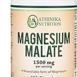 Magnesium Malate Capsules (420 Count) - 1,500mg Per Serving (Magnesium Bonded to Malic Acid), Third Party Tested, Vegan Friendly, Gluten Free-image-93