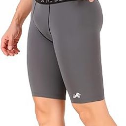 ReDesign Apparels Men's Nylon Compression Shorts Tights Skins for Gym, Running, Swimming, Cycling, Yoga, Football, Badminton (3XL, Dark Grey)-image-70