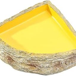 CALANDIS™ Reptile Water Bowl Corner Resin Food Dish for Turtle Chameleon Tortoise L | Reptile Supplies-image-85
