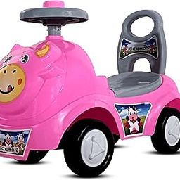 Kidsmate Bunny Ride On for Kids | Baby Car Features Music, Horn, Backrest, Safety Guard, & Storage | Toy Car for Kids Ensuring Smooth & Fun Play with Big Wheels | Push Car for 1-3 Years (Pink)-image-67