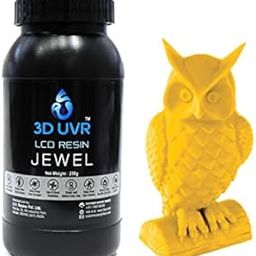 3D UVR Photopolymer Resin for 3D Printing, 405nm, UV-Curing Resin with High Precision and Quick Curing & Excellent Fluidity for LCD 3D Print [ Jewel, Yellow, 250 GM ]-image-17