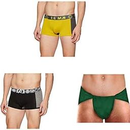 Men’s Cotton Langot & Marvel Gym Trunk Combo – Pack of 3 Multicolor | Comfortable Support for Gym, Kushti & Sports Training-image-28