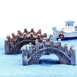 Chocozone Pack of 6 Bridge Miniatures for Garden Decoration Home Décor Landscape Indoor Garden (4cm)-19