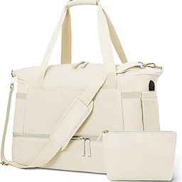 Travel Bags for Women, Sports Travel Duffel Bag with USB Charging Port,Weekender Overnight Bag with Wet Pocket and Shoes Compartment for Men & Women Multipurpose Use for Travel-image-35