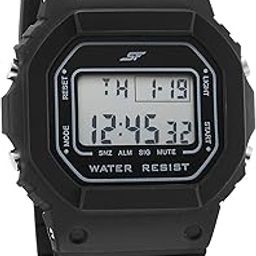 SF Hexa Digital Dial Unisex Watch with Polyurethane Strap-77122PP02-44