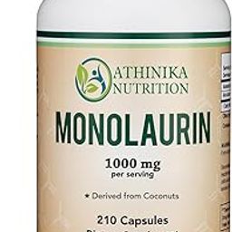Monolaurin Immune Support Supplement 1,000mg per Serving, 210 Capsules (Vegan Safe, Non-GMO, Gluten Free) Immune Booster for Adults, Immune System Defense-12