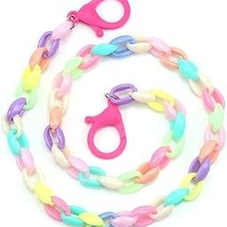 Reusable Glasses Chain, Rainbow Necklace Mask Lanyard Strap, Eye Glasses String Holder Face Mask Saver for School Kids Children/Stylish Designer Fashion Accessory, Neck Lanyard, Purse, Mobile-33