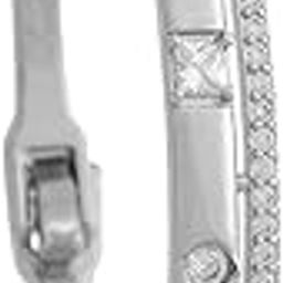 Fashion Jewellery White Rodium Polished Zircon Kada With Locking System |Best For Gifting, Bride, Bridemaids & Special Occasion | Zircon Kada For Women - 445642-13