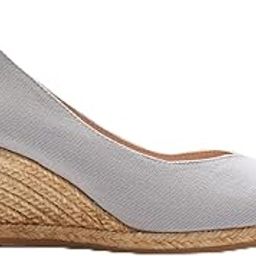VISCATA Handmade in Spain Roses 2.75-inch Elegant Style, Soft Canvas, Slip-on Wedge Pump, Espadrilles Heel-image-7