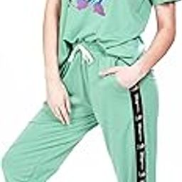 Women’s Minnie Mouse Printed Round Neck T-Shirt and Joggers Track Suit-image-4