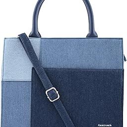 Denim Structured Satchel bag | Classic Satchel for Girls, Ladies and Women | Latest Denim Bag for Work, College-image-22