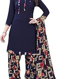 Women's Crepe Dress Material (Kiara Navy Blue_Free Size)-picture-39