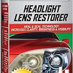 Turtle Wax Car Headlight Restoration Kit, Removes Oxidation and Renews Yellowing Headlights, Includes Polishing Pad, Headlight Lens Repair & Renew Compound and 2 Ceramic Acrylic Sealing Wipes-image-53