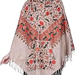 kullu woolen poncho with hood for women and girls kashmiri embroidered-picture-28