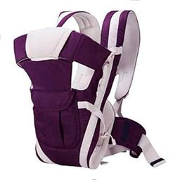 Ineffable Baby Carrier Bag Kangaroo Design Sling 4 in 1 Ergonomic Style With Adjustable Shoulder Strap & Hip support Basket for Front Back Use for Mother Child Infant toddlers Travel - 0-2 year Purple-image-45