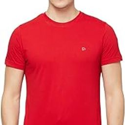 sporto Men's Super-Soft Combed Cotton Solid (Atlantic Deep) T-Shirt | Modern Slim Fit | V-Neck with Short-Sleeves-image-52