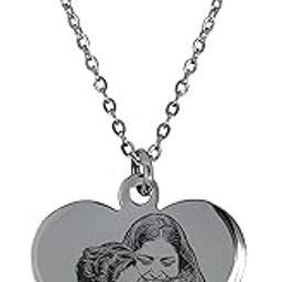 pendant necklace chain for women girls Love anti tarnish stainless steel - stylish Neck Chain | Heart Locket | Modern Design | Birthday Gift Valentine| Aesthetic Jewellery | Accessories-image-23