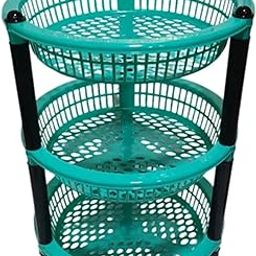 Three Layer Kitchen Rack in Any Colour RED, Green, Blue ETC-0