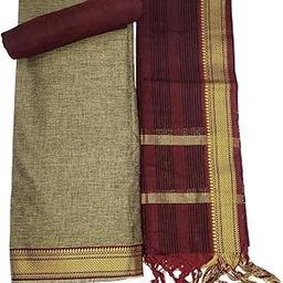 Women's South Cotton Dress Material With Mangalagiri Border Cotton Dupatta-picture-24