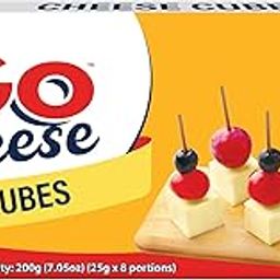 Go Cheese Processed Squares /Cubes Cheddar Cheese 200 g-0