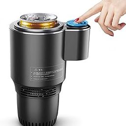 Tyenaza Car Cup Cooler Warmer, 12V Portable Smart Heating Cooling Cup Perfect Car Tumbler Holder for Car, Office, Travel, Truck, Household-image-2