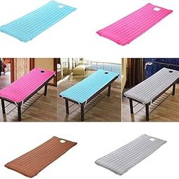 UJEAVETTE 4 Pack Beauty Salon Massage Bed Mattress Sheet with Face Breath Hole 4 Color-image-70