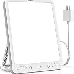 Light Therapy Lamp - 10,000 Lux Therapeutic Light, 3 Timers & Happy Lamp Mode, Touch Control, Daylight Lamp with Memory Function, Portable Light Therapy Box for-40