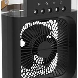 Drumstone 〚𝑸𝒖𝒊𝒄𝒌 𝑮𝒓𝒂𝒃 𝑵𝒐𝒘〛3-in-1 Mini Evaporative Portable Air Cooler with Ice Mist, LED Light, Timer, 3 Wind Speeds & Spray Modes – Ideal for Home, Office, Bedroom & Desktop Use-18