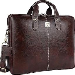BEHIDE 15.6 Inch Vegan Leather Laptop Messenger Bag - Stylish Office Shoulder and Handbag for Men and Women - Padded Compartment | 1-Year Warranty I Fits up to 14/15.6/16 Inch-6