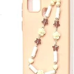 Heddz Acrylic Fimo Anti- Lost Colorful Lanyard For Phone|Bohemian Style Evil Eyes Mobile Phone Case Chain|Colorful Beaded Phone Charm|Handmade Bracelet Keychain For Women (White)-picture-23