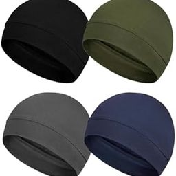 PAROPKAR Cotton Blend Skull Caps, Lightweight Breathable Skull Beanie Sleep Cap Helmet Liner for Men Women-picture-28