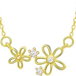 925 Silver 18k Gold Plated Shimmer Bloom Necklace | Gifts for Girlfriend, Gifts for Women and Girls |With Certificate of Authenticity and 925 Stamp | 6 Month Warranty*-image-46