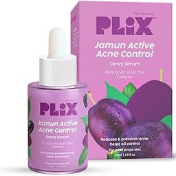 PLIX - THE PLANT FIX 2% Salicylic Acid Jamun Active Acne Control Dewy Serum 30 ml for Active Acne & Dark Spot Reduction with Caffeine for Breakout Control (Pack of 1)-20