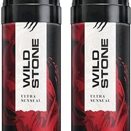 Wild Stone Ultra Sensual Long Lasting Spray Deodorant For Men, Pack Of 2 (225Ml Each)-24
