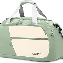 storite Nylon 54 Cm Imported Multi Purpose Travel Duffle Bag for Women with Dry and Wet Pocket, Lightweight Waterproof Backpack Carry Luggage Bag with Shoe Compartment (Pista Green, 53 x 23 x 24 cm)-picture-29